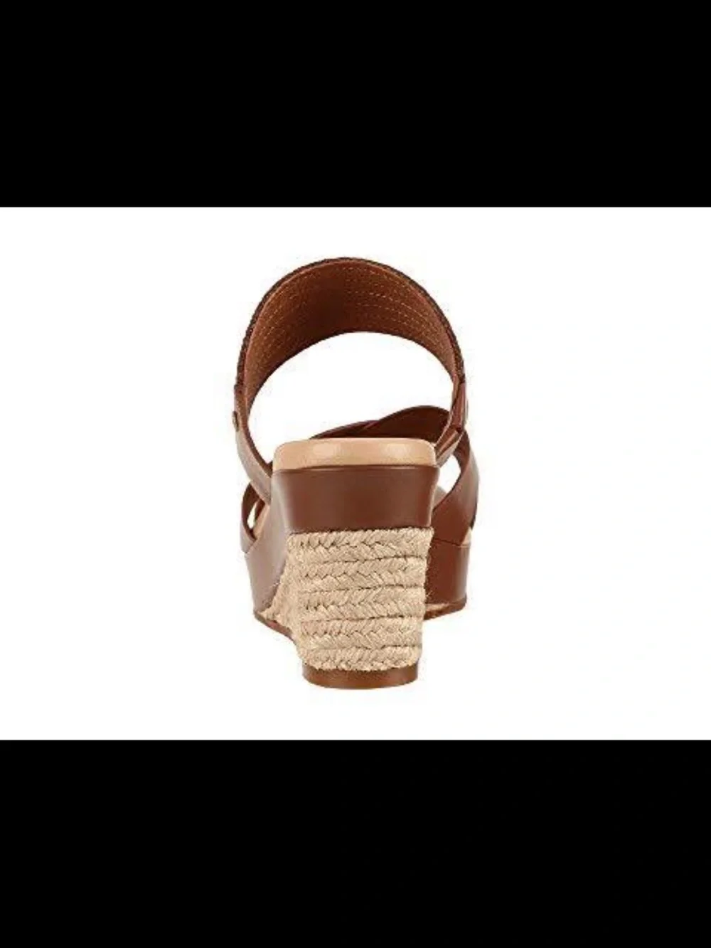 UGG Women’s Brown Braided Espadrille Wedge Sandals